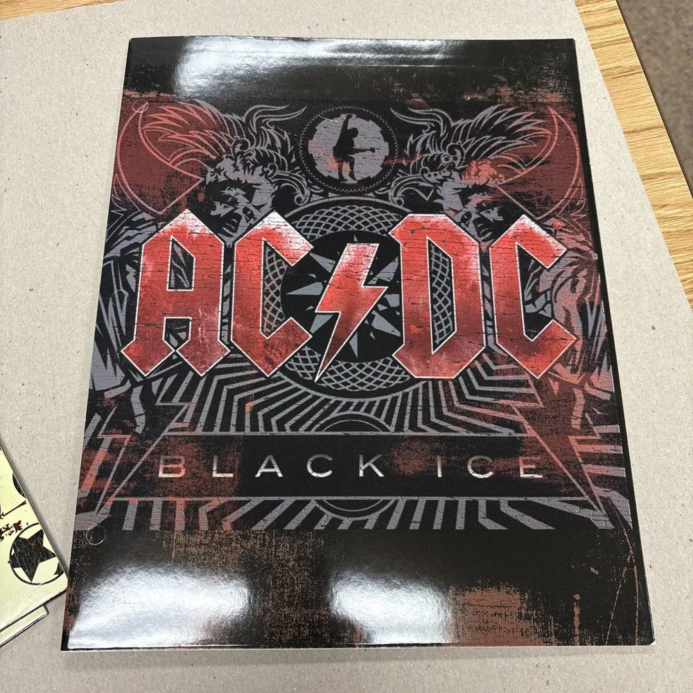 Kiss Army, AC/DC Black Ice Portfolio Folders Lot New 2010 Live Nation School